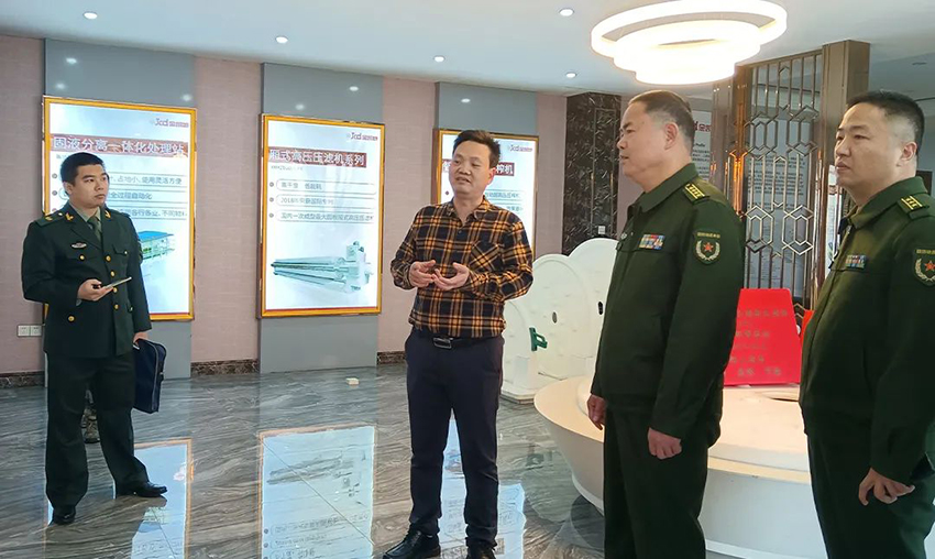 佛山軍分區(qū)政委、禪城區(qū)委常委領(lǐng)導(dǎo)一行蒞臨金凱地調(diào)研指導(dǎo)工作